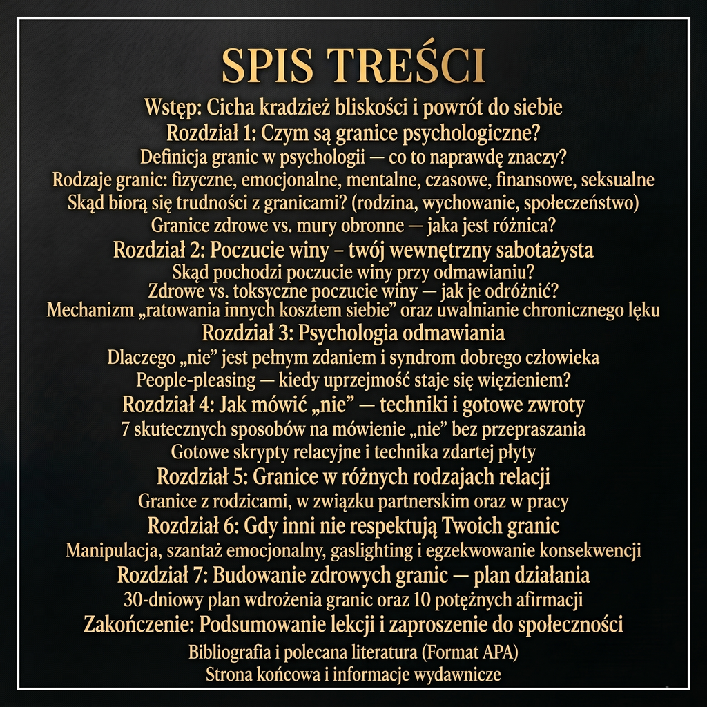 Granice bez poczucia winy-Jak mówić NIE w relacji i nie tracić siebie.
